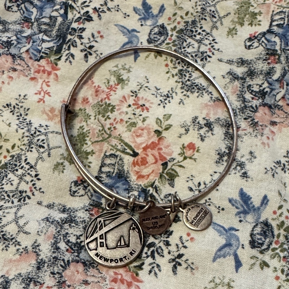 Alex and Ani Silver Newport Charm Bracelet
